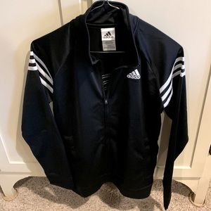 One  black Adidas jacket.